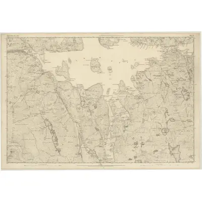 1853 Map of Ross-shire (Island of Lewis), Sheet 24, 1854 Print