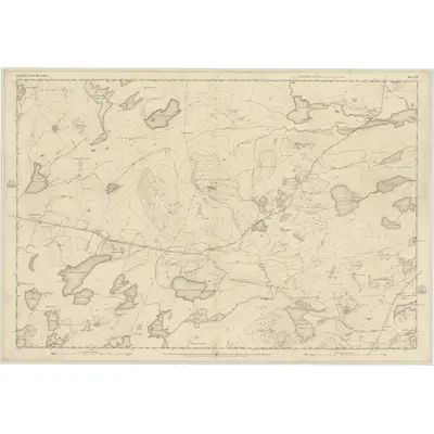 1849 Map of Ross-shire (Island of Lewis), Sheet 26, 1852 Print