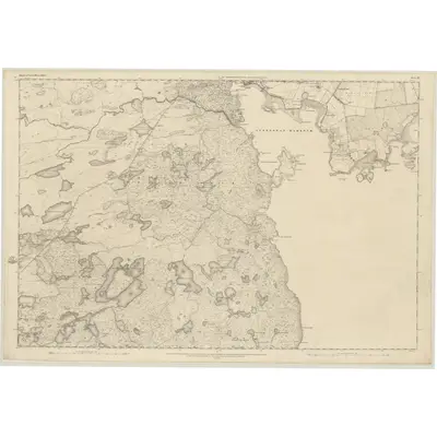 1849 Map of Ross-shire (Island of Lewis), Sheet 27, 1851 Print
