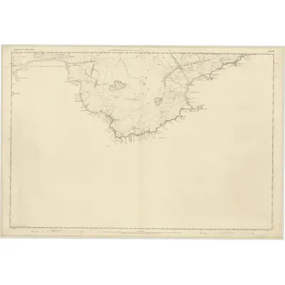 1849 Map of Ross-shire (Island of Lewis), Sheet 28, 1851 Print