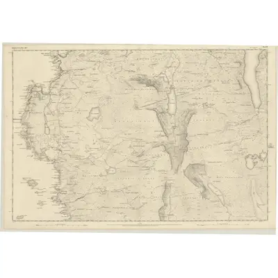1852 Map of Ross-shire (Island of Lewis), Sheet 29, 1854 Print