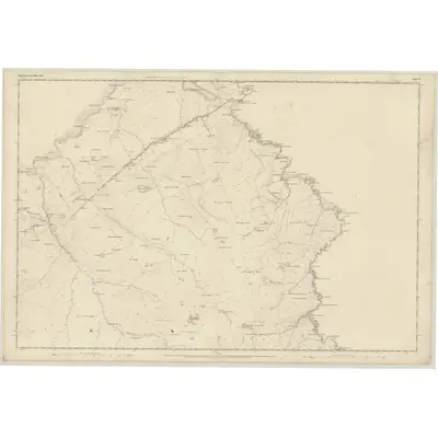 1852 Map of Ross-shire (Island of Lewis), Sheet 3, 1853 Print