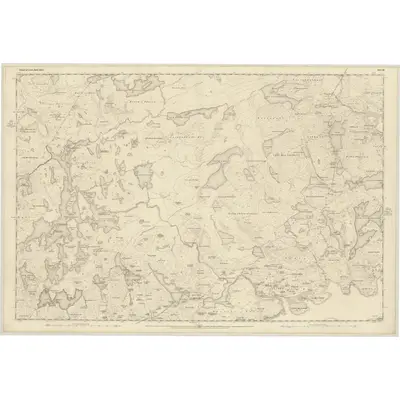 1849 Map of Ross-shire (Island of Lewis), Sheet 32, 1852 Print