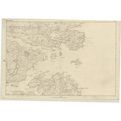 1850 Map of Ross-shire (Island of Lewis), Sheet 33, 1854 Print