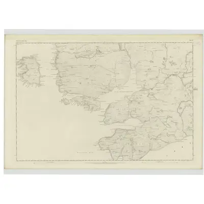 1851 Map of Ross-shire (Island of Lewis), Sheet 34, 1854 Print
