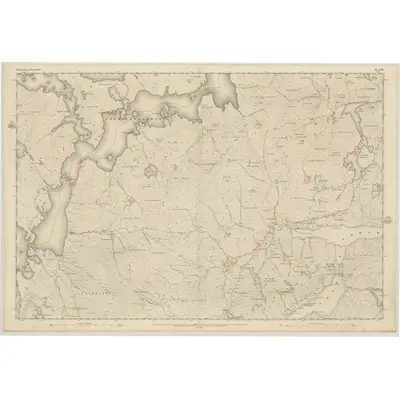 1850 Map of Ross-shire (Island of Lewis), Sheet 36, 1854 Print