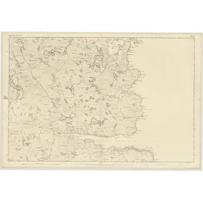 1850 Map of Ross-shire (Island of Lewis), Sheet 38, 1854 Print