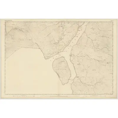 1852 Map of Ross-shire (Island of Lewis), Sheet 41, 1855 Print