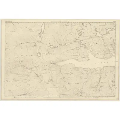 1852 Map of Ross-shire (Island of Lewis), Sheet 42, 1855 Print