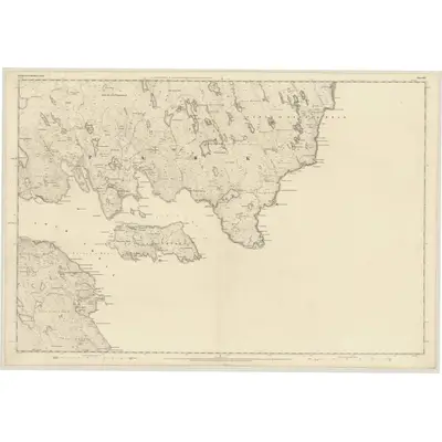 1852 Map of Ross-shire (Island of Lewis), Sheet 43, 1854 Print
