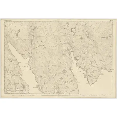 1852 Map of Ross-shire (Island of Lewis), Sheet 45, 1855 Print
