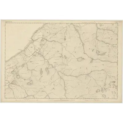 1852 Map of Ross-shire (Island of Lewis), Sheet 5, 1853 Print
