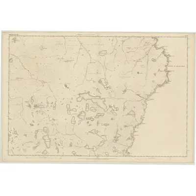 1852 Map of Ross-shire (Island of Lewis), Sheet 6, 1853 Print