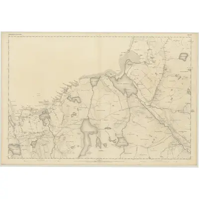 1850 Map of Ross-shire (Island of Lewis), Sheet 8, 1853 Print