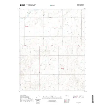 2018 Map of Rosston NE, 2018 Print