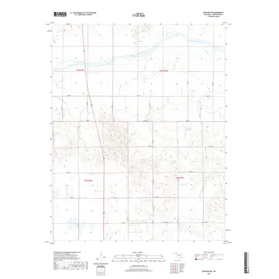 2018 Map of Rosston NW, 2018 Print