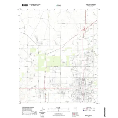 2020 Map of Roswell North, 2020 Print