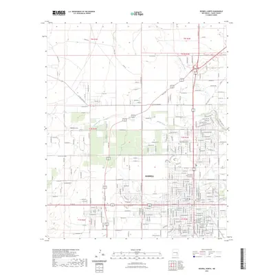 2023 Map of Roswell North, 2023 Print