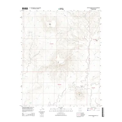 2014 Map of Rotten Bananas Butte, 2014 Print