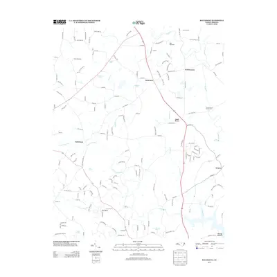 2013 Map of Rougemont, 2013 Print