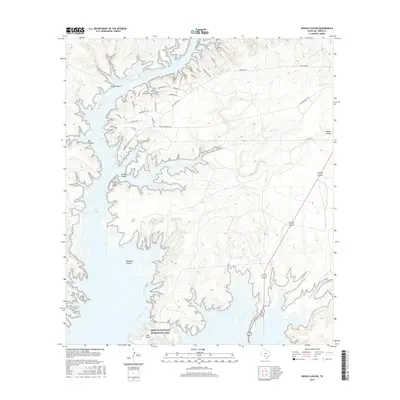 2016 Map of Rough Canyon, 2016 Print
