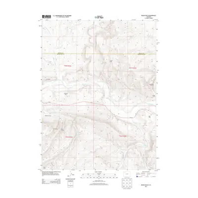 2013 Map of Rough Gulch, 2013 Print