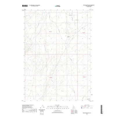 2020 Map of Rough Mountain NE, 2020 Print