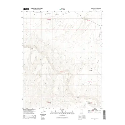 2014 Map of Rough Rock NW, 2014 Print