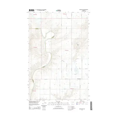 2014 Map of Round Butte, 2014 Print