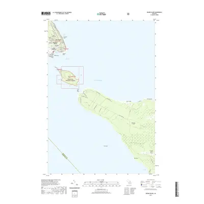 2019 Map of Round Island, 2019 Print