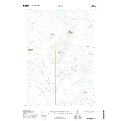 2018 Map of Round Mountain, 2018 Print