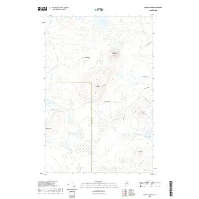 2021 Map of Round Mountain, 2021 Print