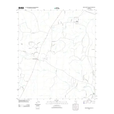 2012 Map of Round Mountain, 2012 Print