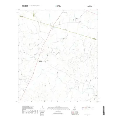 2019 Map of Round Mountain, 2019 Print