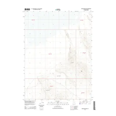 2014 Map of Round Mountain, 2014 Print