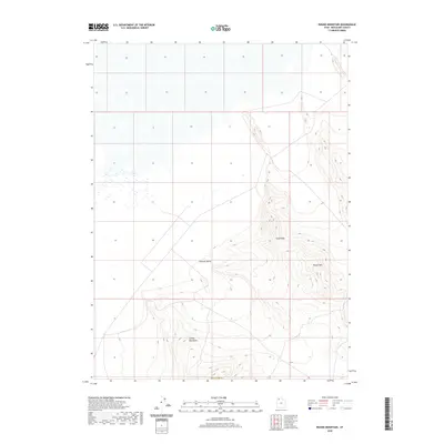 2020 Map of Round Mountain, 2020 Print