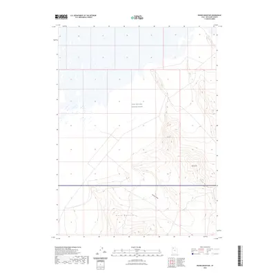 2023 Map of Round Mountain, 2023 Print