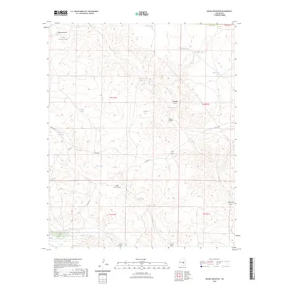 2023 Map of Round Mountain, 2023 Print