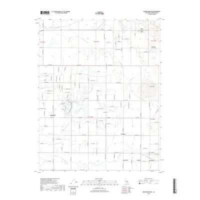 2018 Map of Round Mountain, 2018 Print