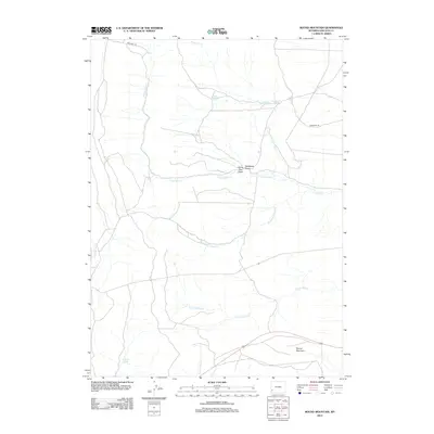 2012 Map of Round Mountain, 2012 Print