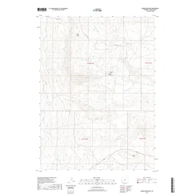 2017 Map of Round Mountain, 2017 Print