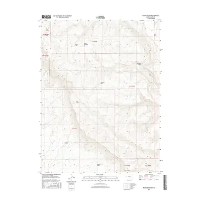 2016 Map of Round Mountain, 2016 Print