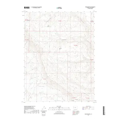 2019 Map of Round Mountain, 2019 Print