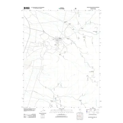 2011 Map of Round Mountain, 2011 Print