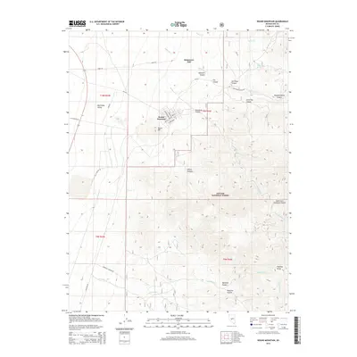 2014 Map of Round Mountain, 2014 Print