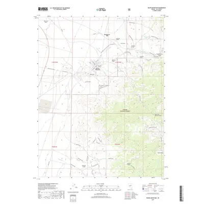 2018 Map of Round Mountain, 2018 Print
