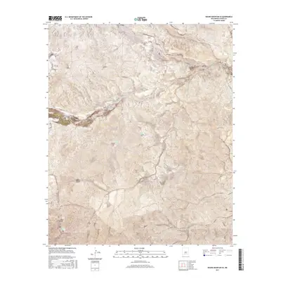 2017 Map of Round Mountain SE, 2017 Print
