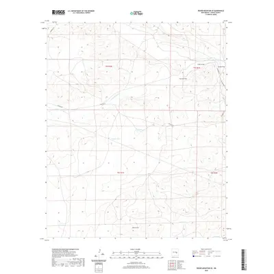 2020 Map of Round Mountain SE, 2020 Print