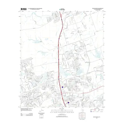 2013 Map of Round Rock, 2013 Print