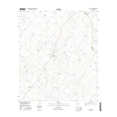 2016 Map of Round Top, 2016 Print